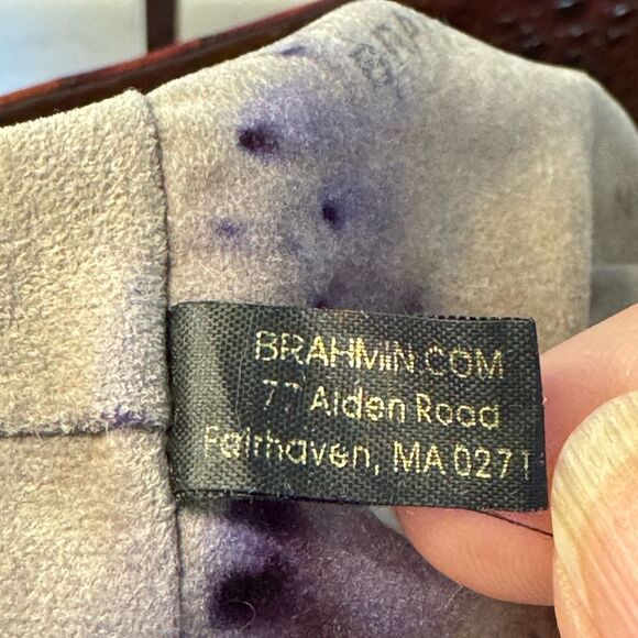 BRAHMIN PARIS PECAN MELBOURNE CROC EMBOSSED LEATHER - Picture 13 of 16